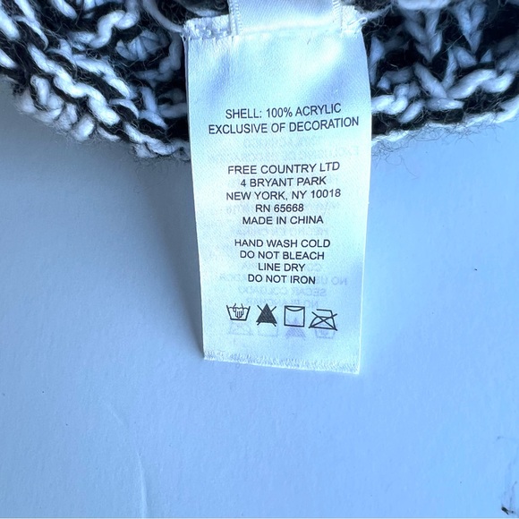 FREE COUNTRY WOMEN’S KNIT BEANIE WITH FAUX FUR POM POM (NEW) SIZE- O/S - Picture 6 of 7